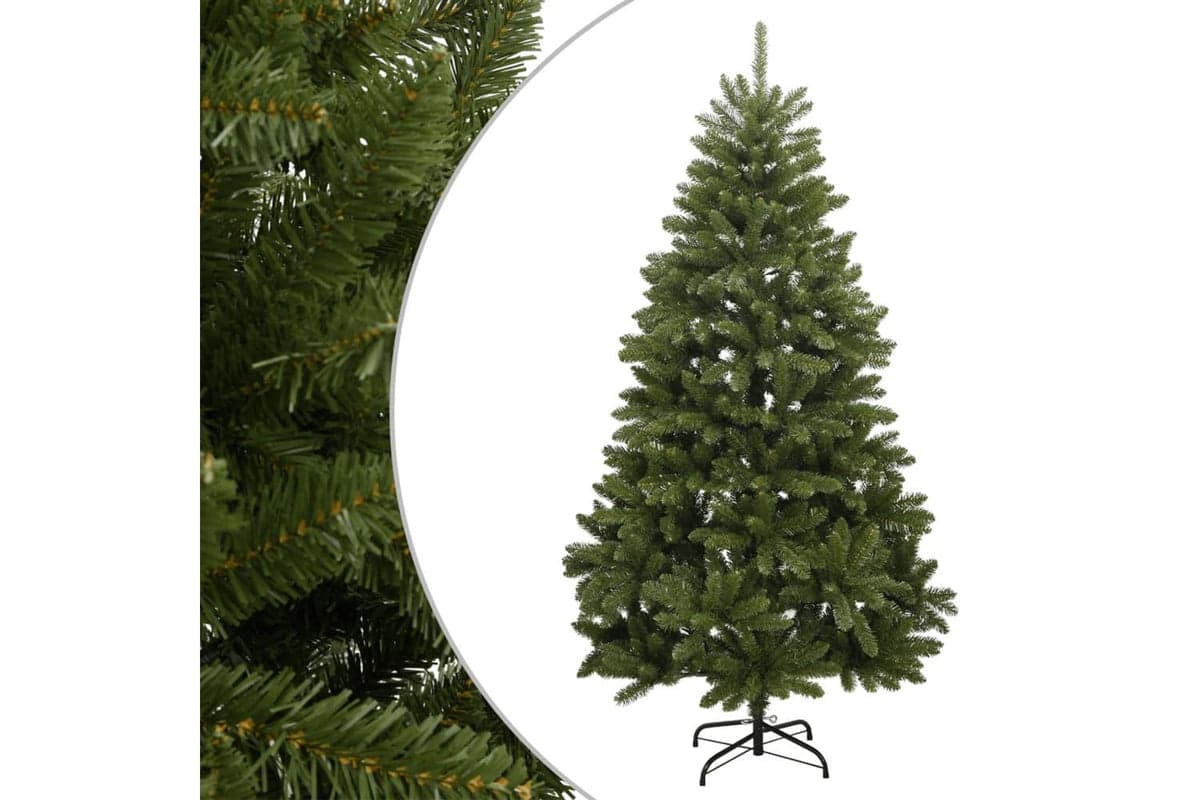 Vidaxl Artificial Hinged Christmas Tree With Stand Green 210 Cm