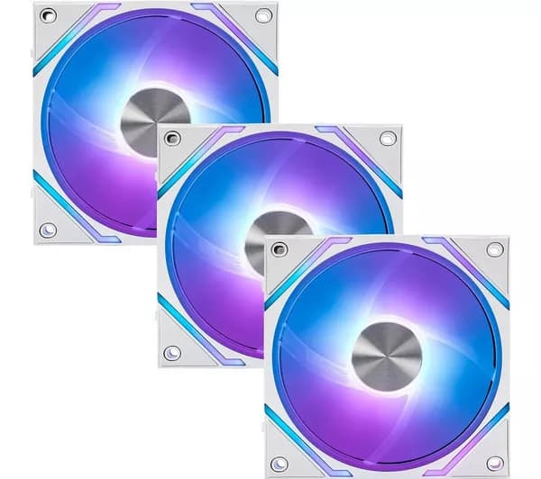 MSI MPG EZ120 120 mm Case Fan - ARGB, Triple Pack - White