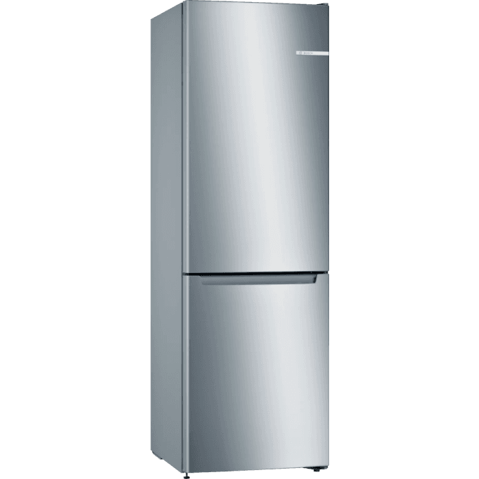 Bosch KGN33NLEBG, 176 x 60cm, 60/40, Frost Free Fridge Freezer, Stainless Steel