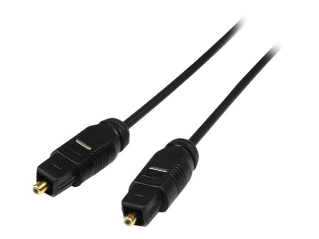 STARTECH.COM - Startech 15 ft Thin Toslink Digital Optical SPDIF Audio Cable - 15ft / 15 Feet Optical Audio Cable (THINTOS15) - digital audio cable (optical) - SPDIF - 4.6 m
