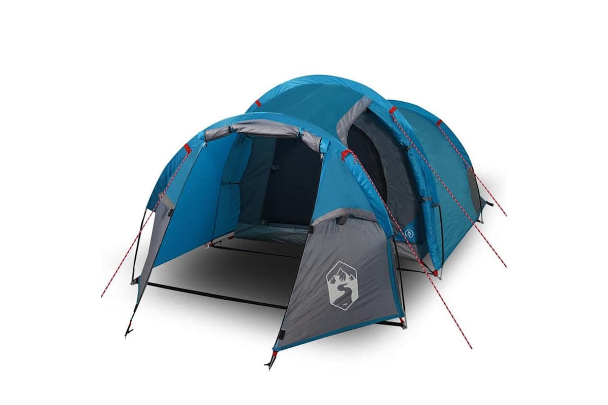 Vidaxl Camping Tent Tunnel 2-person Blue Waterproof