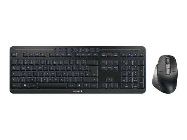 Cherry - STREAM DESKTOP ULTIMATE - keyboard and mouse set - 100% full size - AZERTY - French - black Input Device