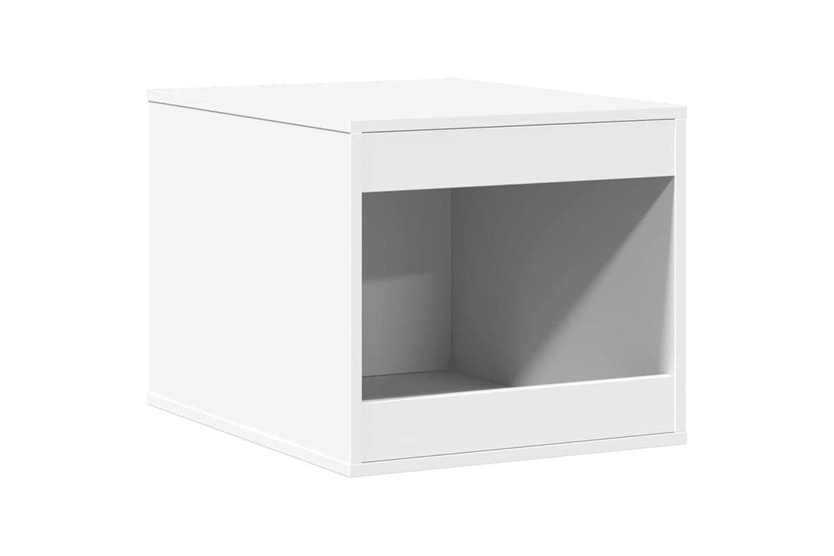 Cat Litter Box Enclosure White 47x59x42 Cm Engineered Wood