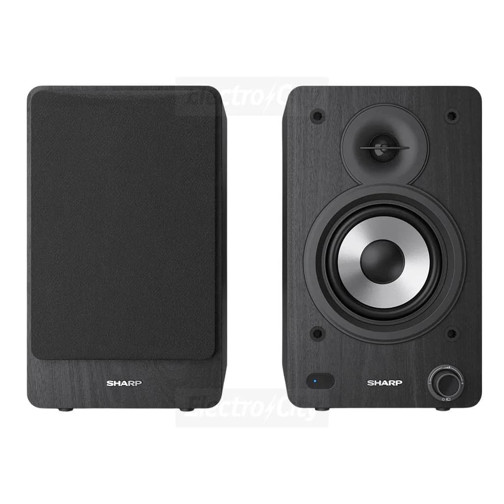 Sharp 60W Bluetooth Bookshelf Speakers | Black