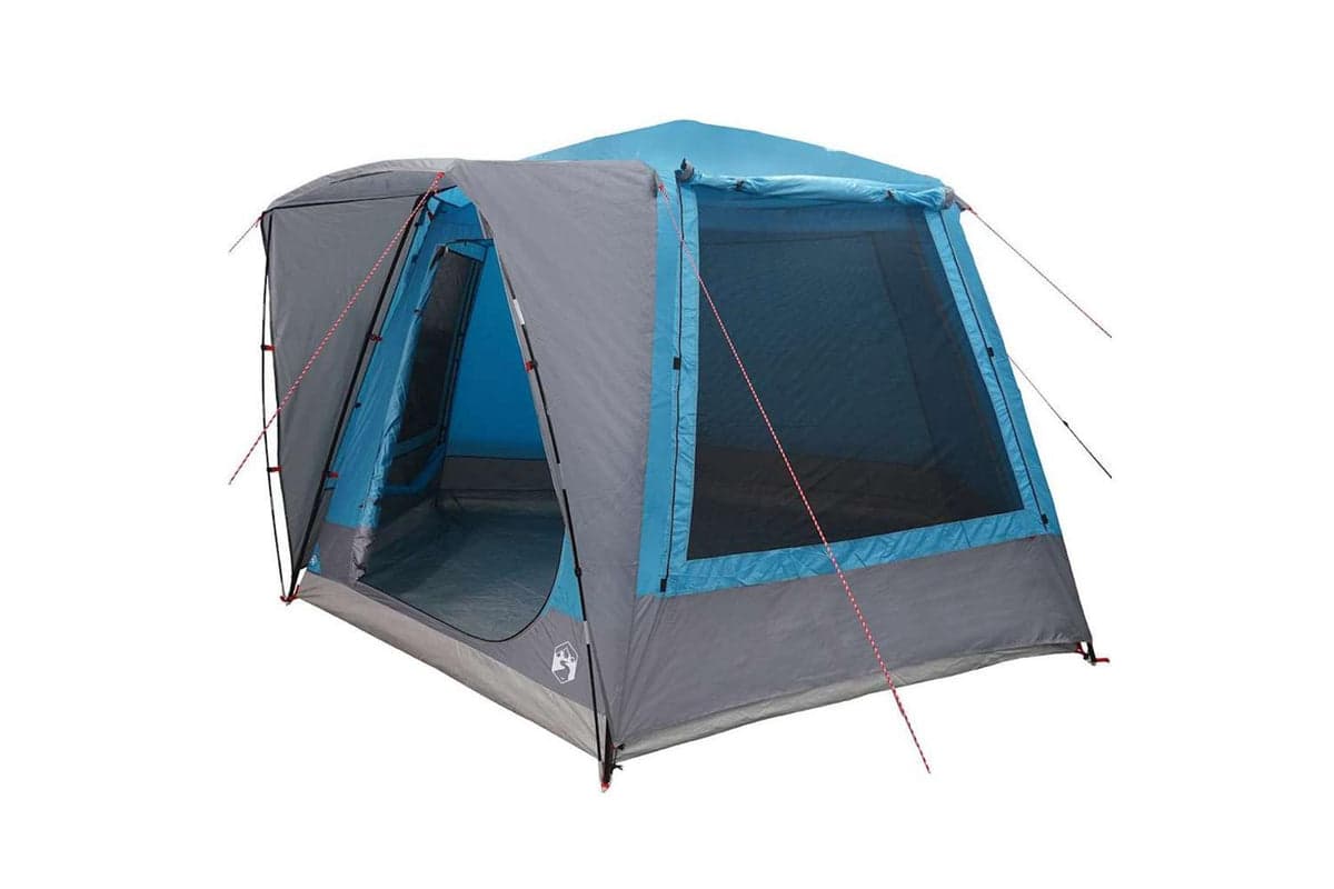 Vidaxl Camping Tent Blue 420 X 420 X 227 Cm Polyester
