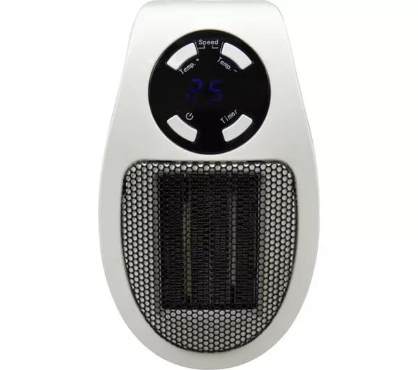 STAY WARM Plug-in Heater - White & Black