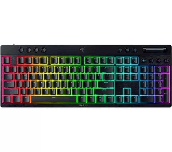RAZER BlackWidow V4 Low-profile HyperSpeed Wireless Mechanical Gaming Keyboard - Black