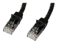 STARTECH.COM - Startech 75ft CAT6 Ethernet Cable, 10 Gigabit Snagless RJ45 650MHz 100W PoE Patch Cord, CAT 6 10GbE UTP Network Cable w/Strain Relief, Black, Wiring is UL Certified/TIA - Category 6 - 24AWG (N6PATCH75BK) - patch cable - 22.9 m - black