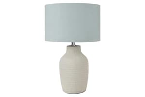 Ceramic Table Lamp | Duck Egg & Beige