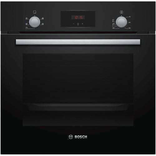 BOSCH            SERIE 2 66 LITRE BUILT IN OVEN WITH 3D HOT AIR AND EASY TO USE CONTROLS - BLACK