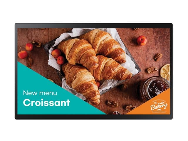SAMSUNG - QB24C-T QBC-T Series - 24" Class (23.8" viewable) LED-backlit LCD display - Full HD - for digital signage / interactive communication