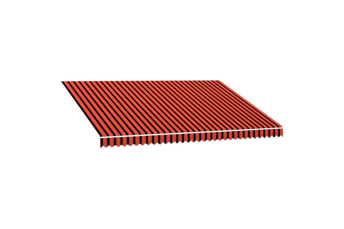 vidaXL 145725 Awning Top Sunshade Canvas Orange And Brown 450x300cm