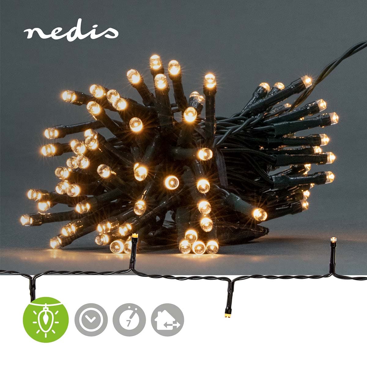 NEDIS 48 Led String Lights **batteries Not Included...