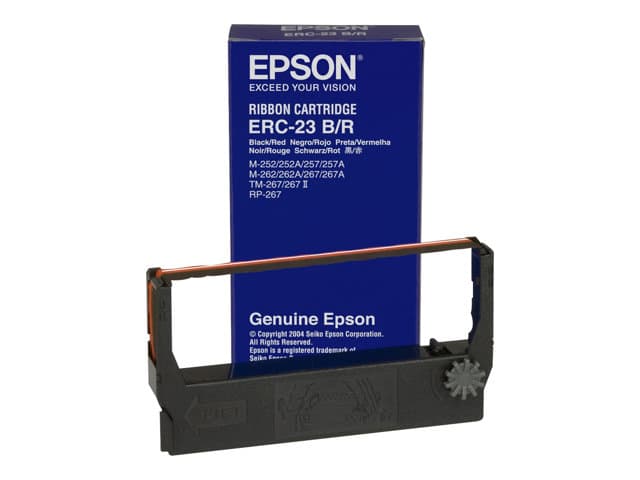 EPSON - ERC 23BR - 1 - black, red - print ribbon