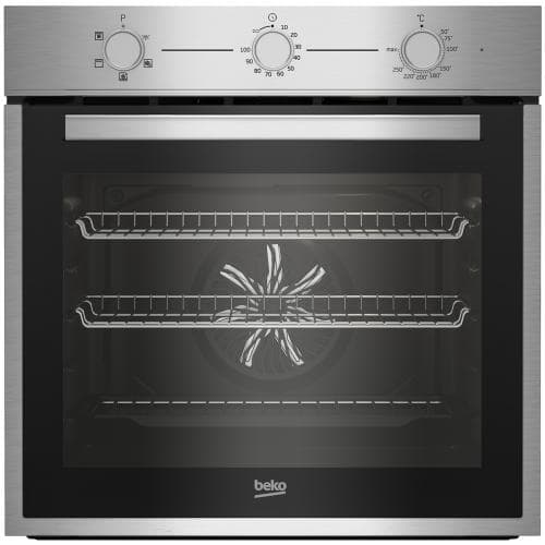 BEKO            66 LITRE SINGLE FAN OVEN - STAINLESS STEEL