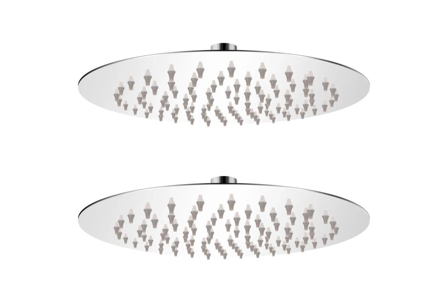 vidaXL 275934 Rain Shower Head 2 Pcs Stainless Steel ÃƒÂƒÃ‚Â˜ 20cm