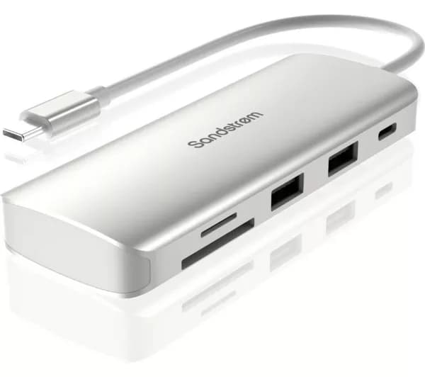 SANDSTROM S7IN1AP26 7-port USB Type-C Connection Hub
