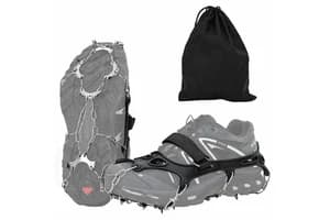 Vidaxl Ice Cleats For Shoes Black S Stainless Steel