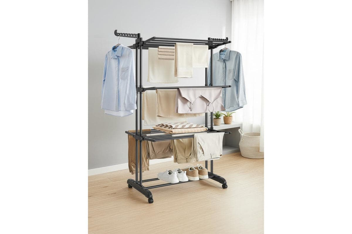 Songmics Clothes Drying Rack | Clothes Airer | Stainless Steel | Large