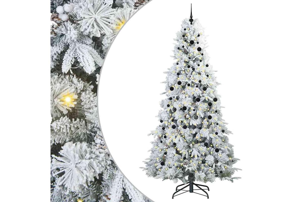 Vidaxl Artificial Hinged Christmas Tree Green 240 Cm Pe And Pvc