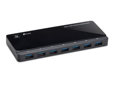 TP-LINK - USB 3.0 7-Port Hub with 2 Charging Ports - UH720