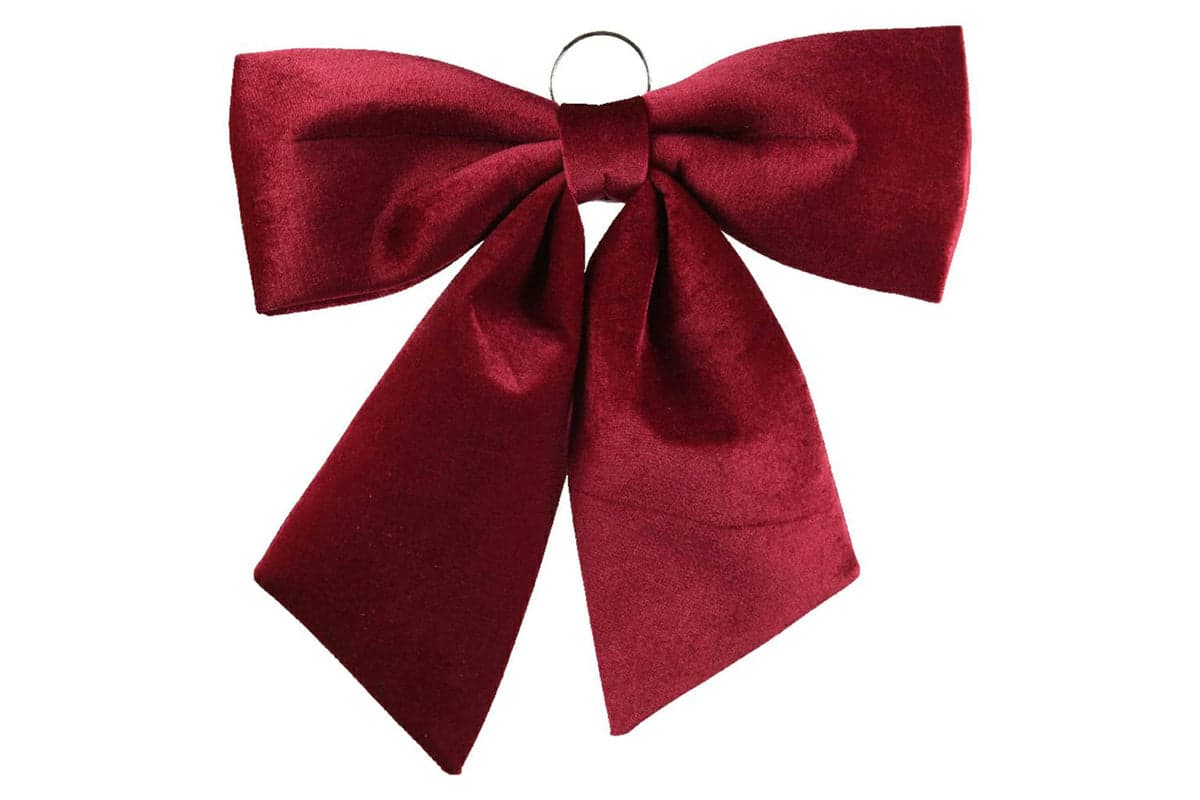 Christmas Decoration | Kaemingk Bow Poly | Red | 52cm