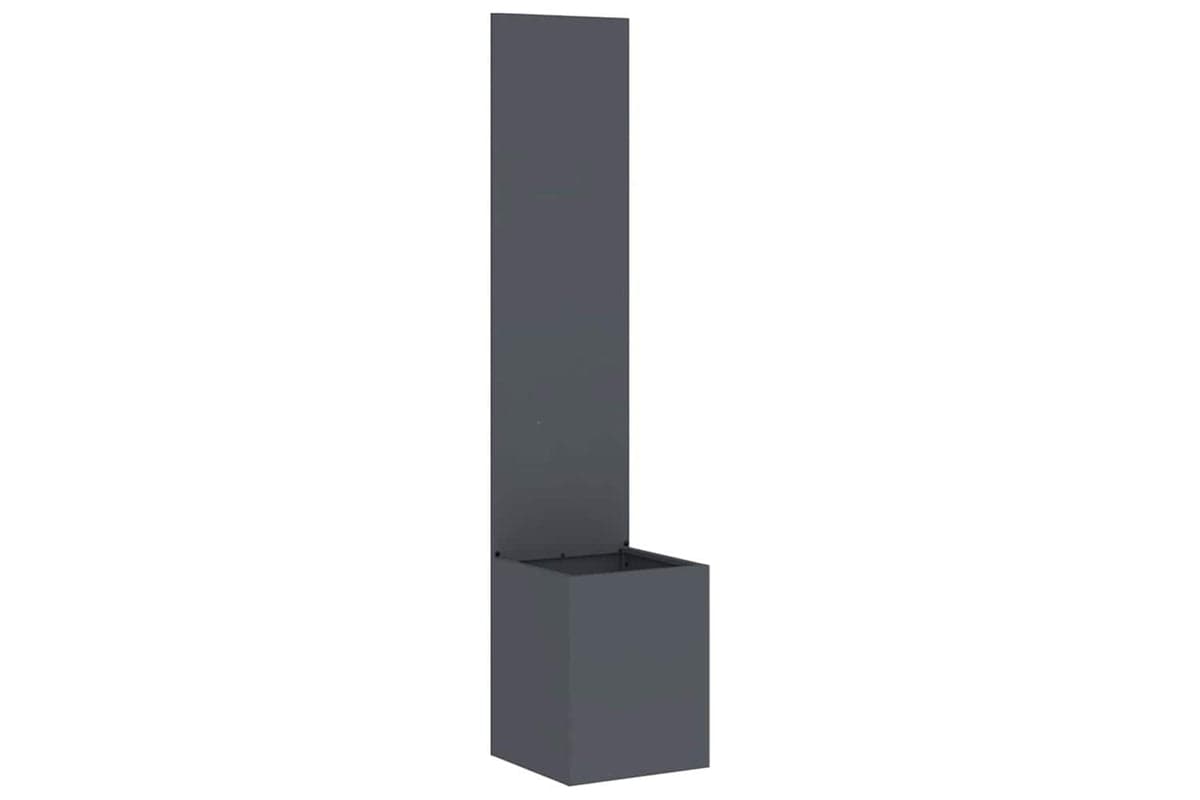 Garden Privacy Screen Anthracite 32 X 140 Cm Cold-rolled Steel
