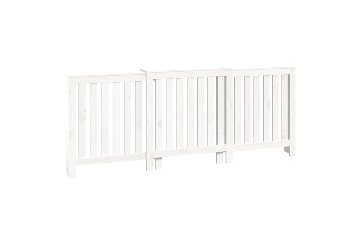 vidaXL 822587 Radiator Cover White 210x21x85cm Solid Wood Pine