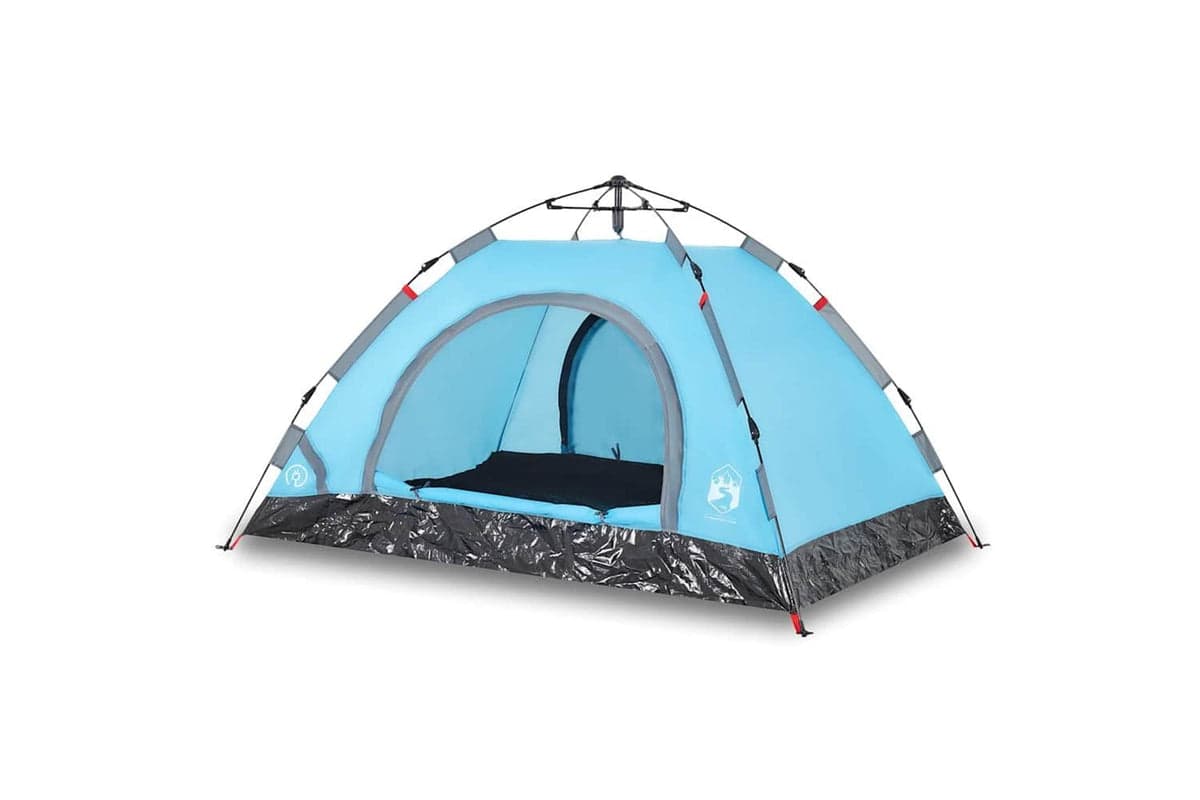 Vidaxl Camping Tent 4-person Blue Quick Release