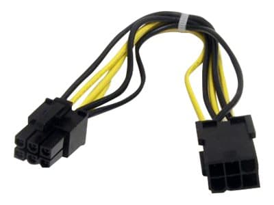 STARTECH.COM - StarTech 8in 6 pin PCI Express Power Extension Cable - Power extension cable - 6 pin PCIe power (M) to 6 pin PCIe power (F) - 7.9 in - black - PCIEPOWEXT - power extension cable - 6 pin PCIe power to 6 pin PCIe power - 20 cm