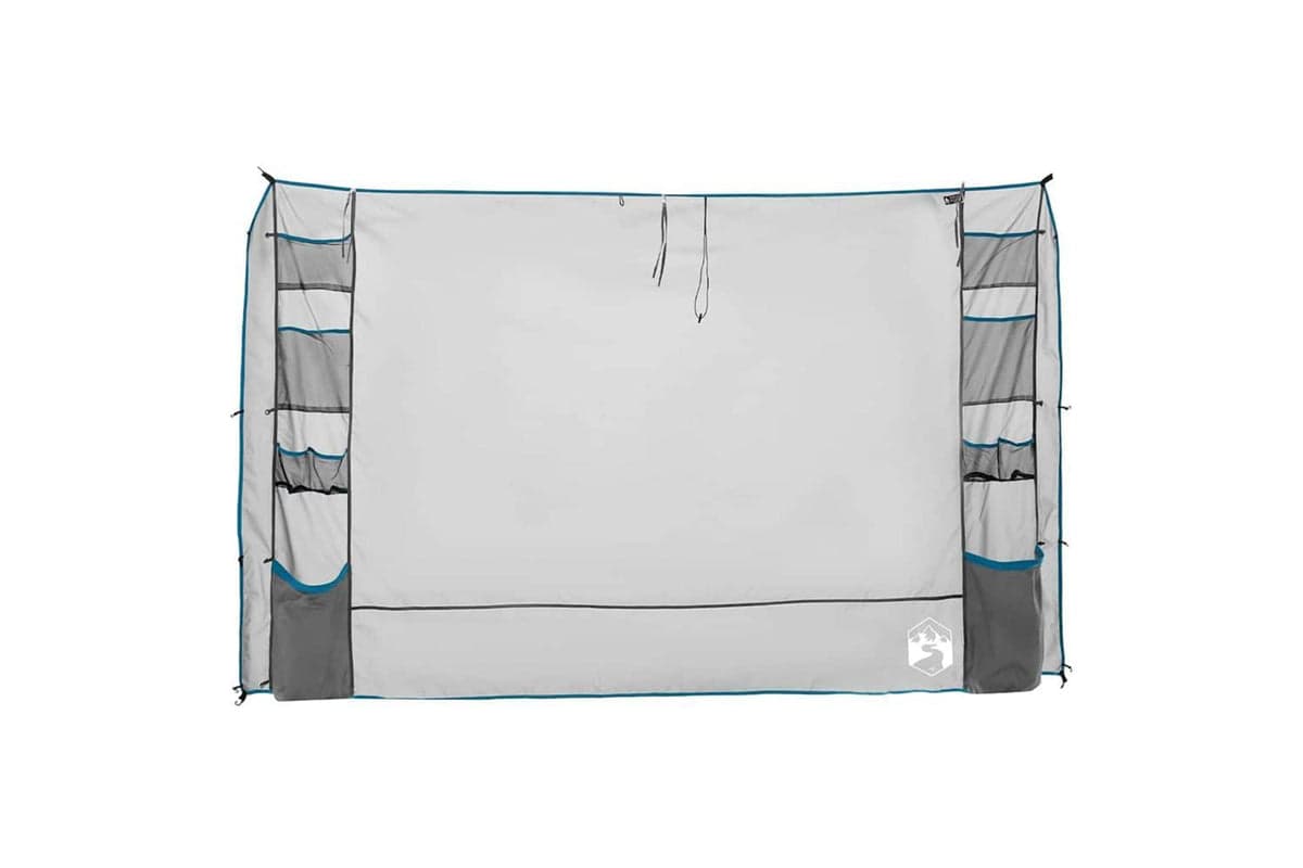 Vidaxl Hanging Tent Organiser Grey And Blue 320 X 182 Cm Oxford