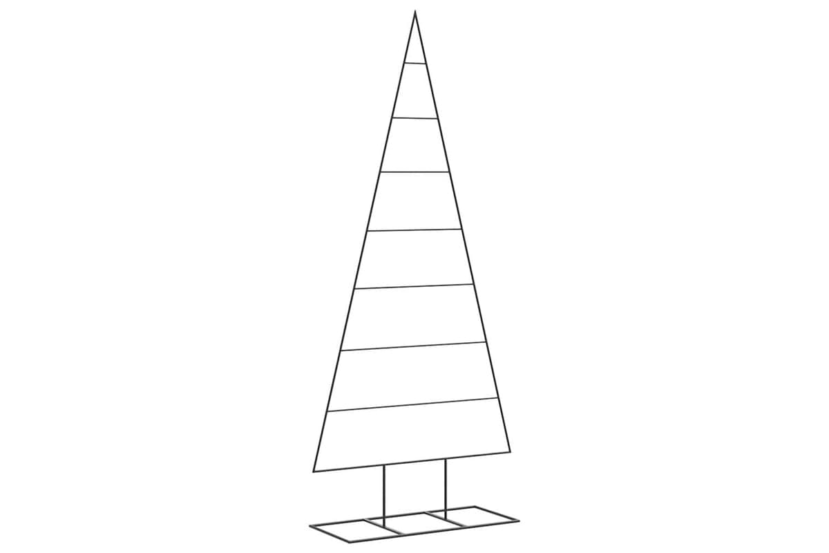 Vidaxl Metal Christmas Tree For Decoration Black 180 Cm