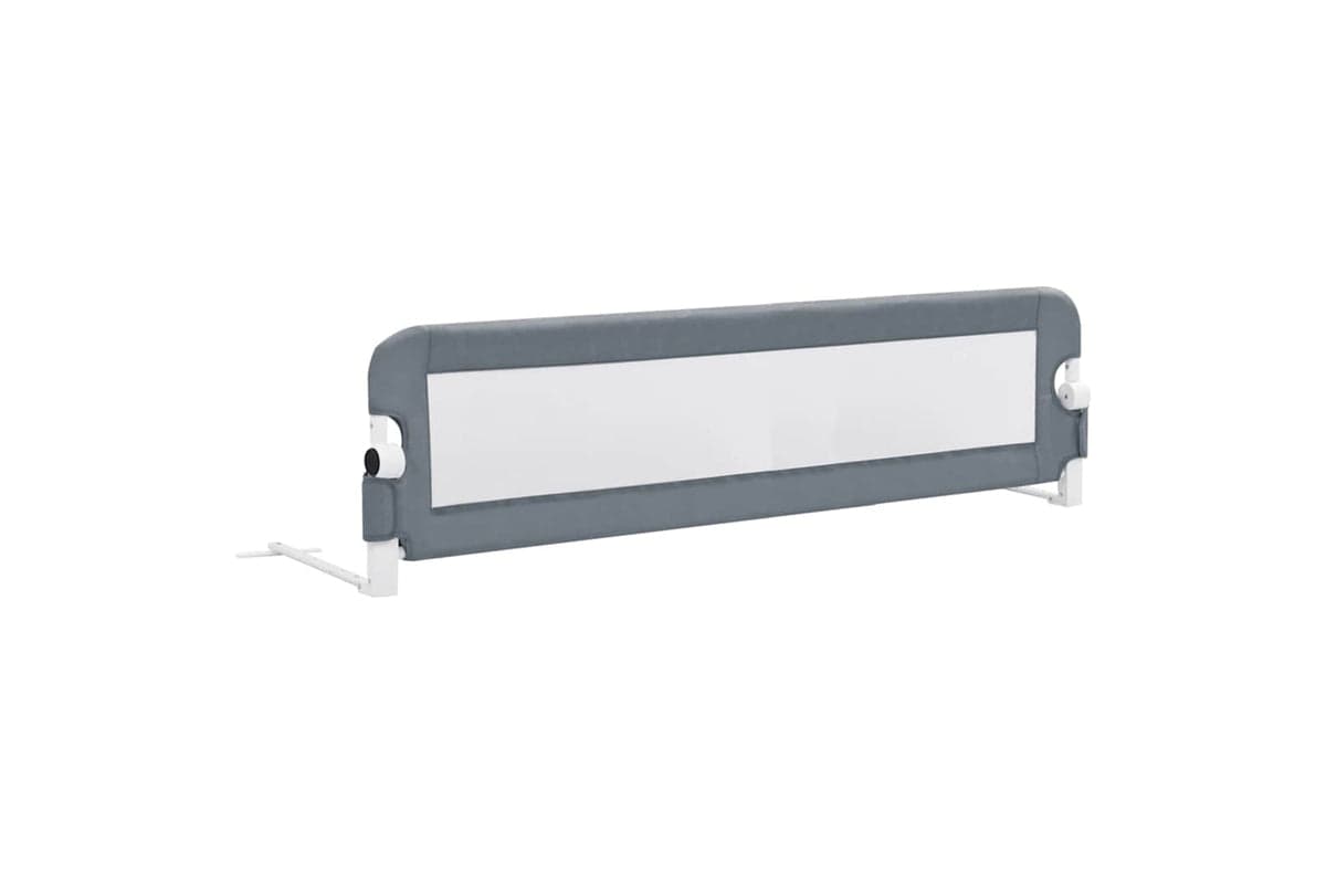 Vidaxl Toddler Safety Bed Rail Grey 120x42 Cm Polyester