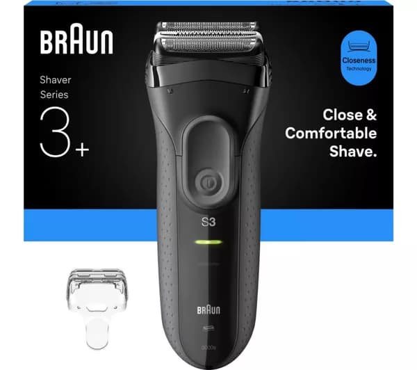 BRAUN Series 3+ 3000s Electric Shaver - Grey