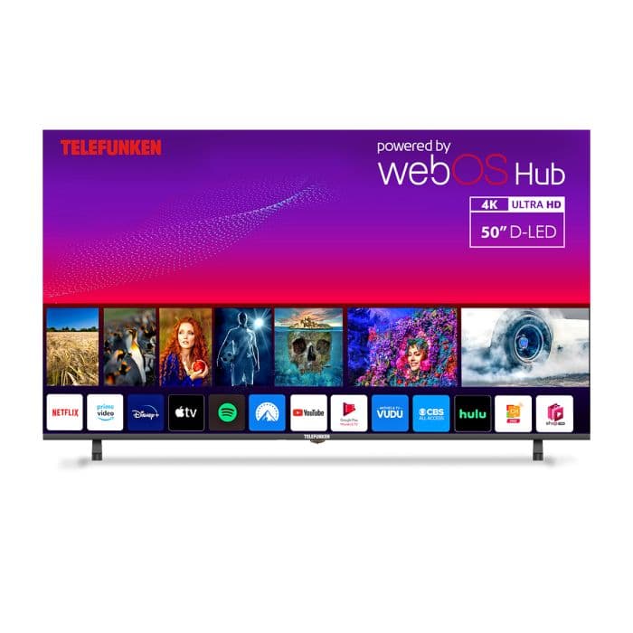 Telefunken N21UHDW50, 50" Smart TV 4k Webos Frameless