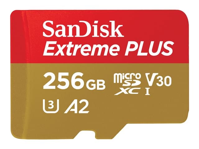 SANDISK - Extreme PLUS - flash memory card - 256 GB - microSDXC UHS-I