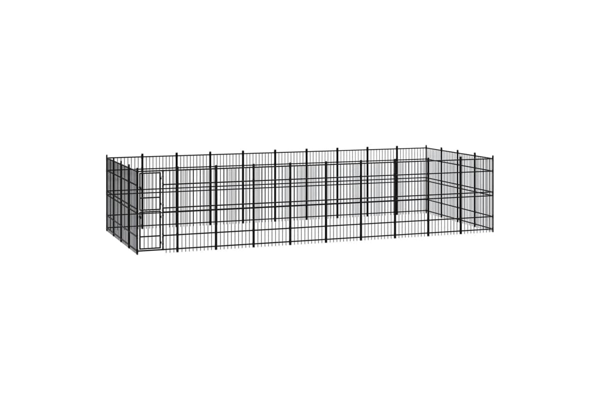 Vidaxl 3097988 Outdoor Dog Kennel Steel 36.86 M2