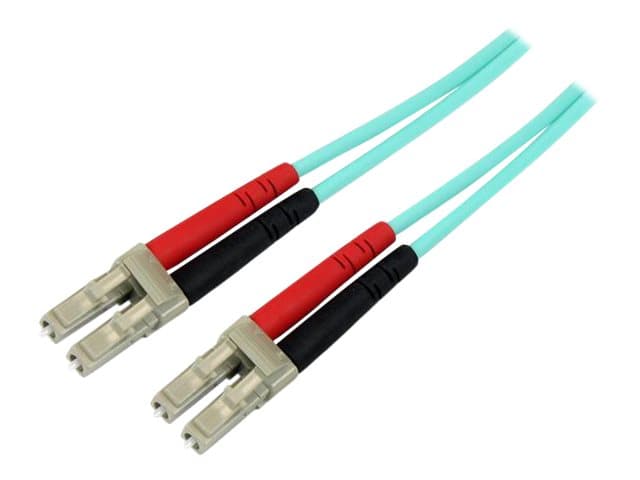 STARTECH.COM - Startech Aqua OM4 Duplex Multimode Fiber - 3m/ 9 ft - 100 Gb - 50/125 - OM4 Fiber - LC to LC Fiber Patch Cable (450FBLCLC3) - network cable - 3 m - 3 m - aqua
