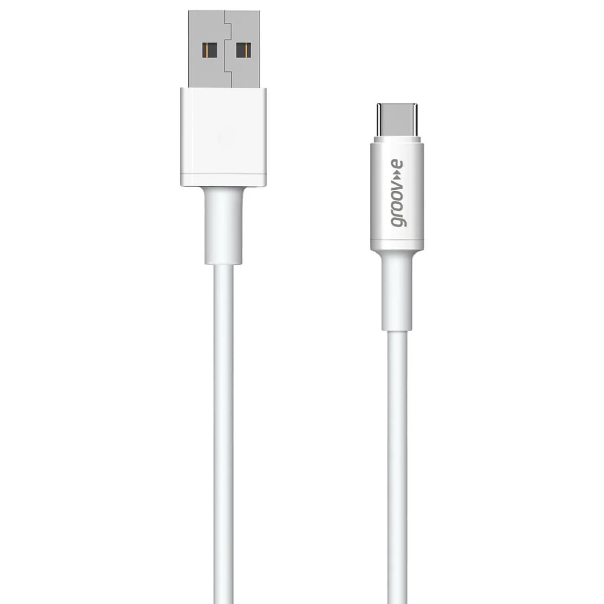 Groov-e USB-C to USB-A Charging Cable 1m White | GVMA001WE