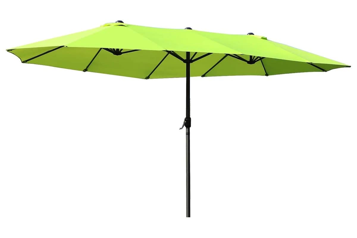 Outsunny Double-sided Sun Umbrella | Green