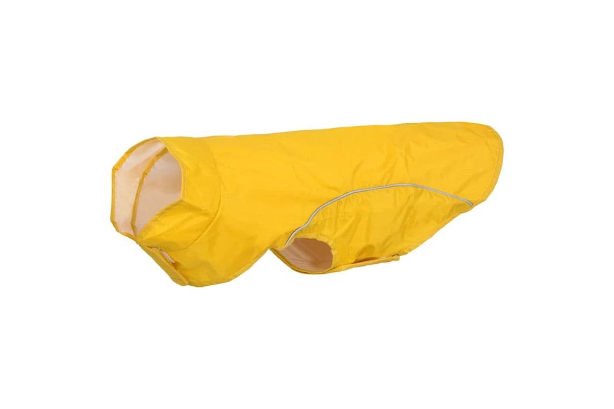Dog Raincoat With Reflective Strips Polyester Yellow 2xl