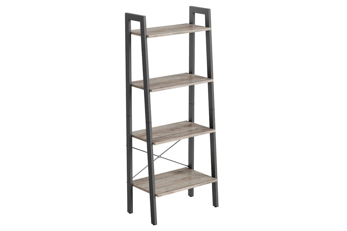 Ladder Shelves | Bookcase | Chipboard And Steel | 137 Cm