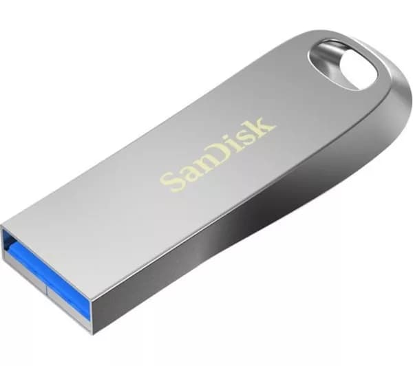 SANDISK Ultra Luxe USB 3.2 Memory Stick - 128 GB, Silver