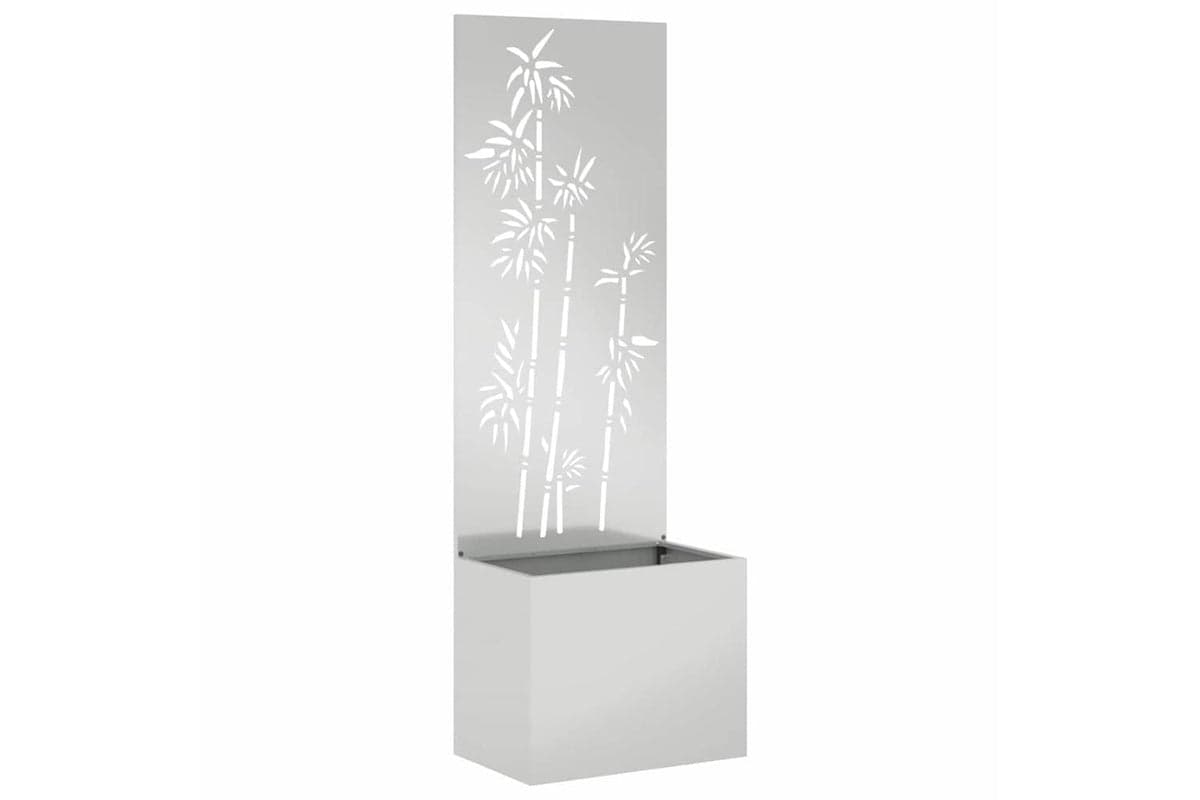 Garden Privacy Screen Silver 50 X 140 Cm Galvanised Steel