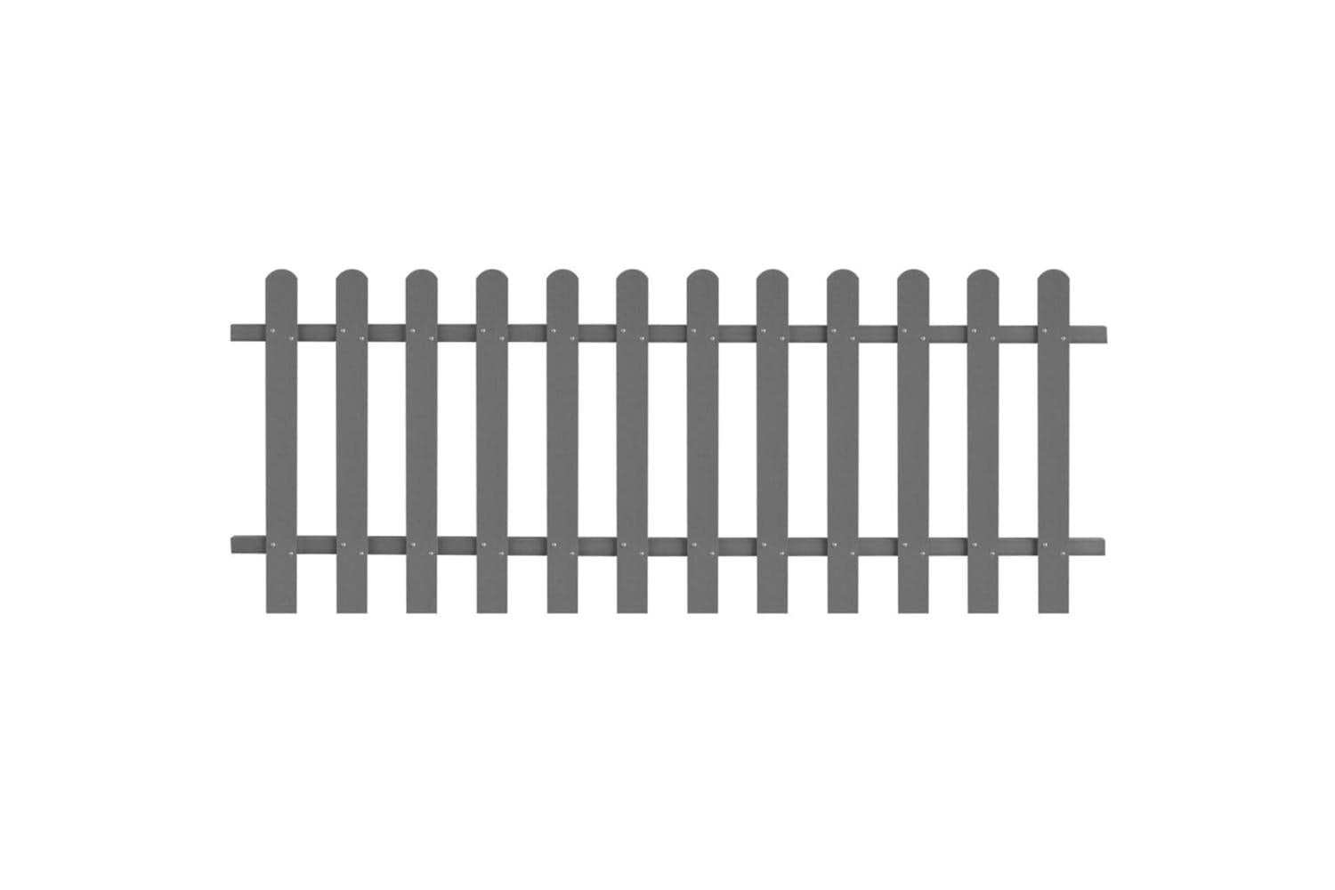 vidaXL 42819 Picket Fence Wpc 200x80cm