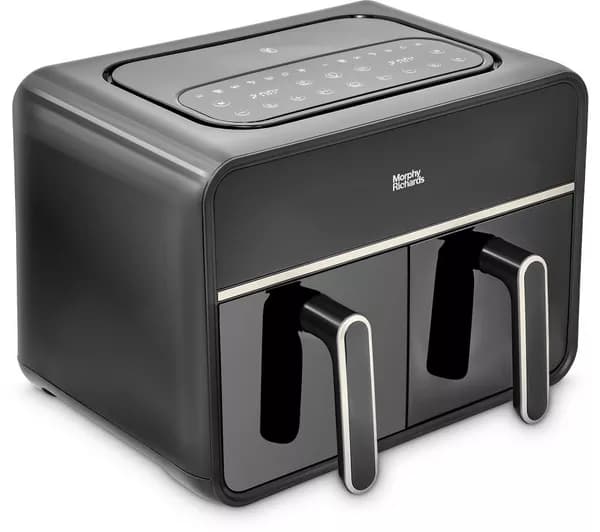 MORPHY RICHARDS 480020 Digital Dual Basket Air Fryer - Black