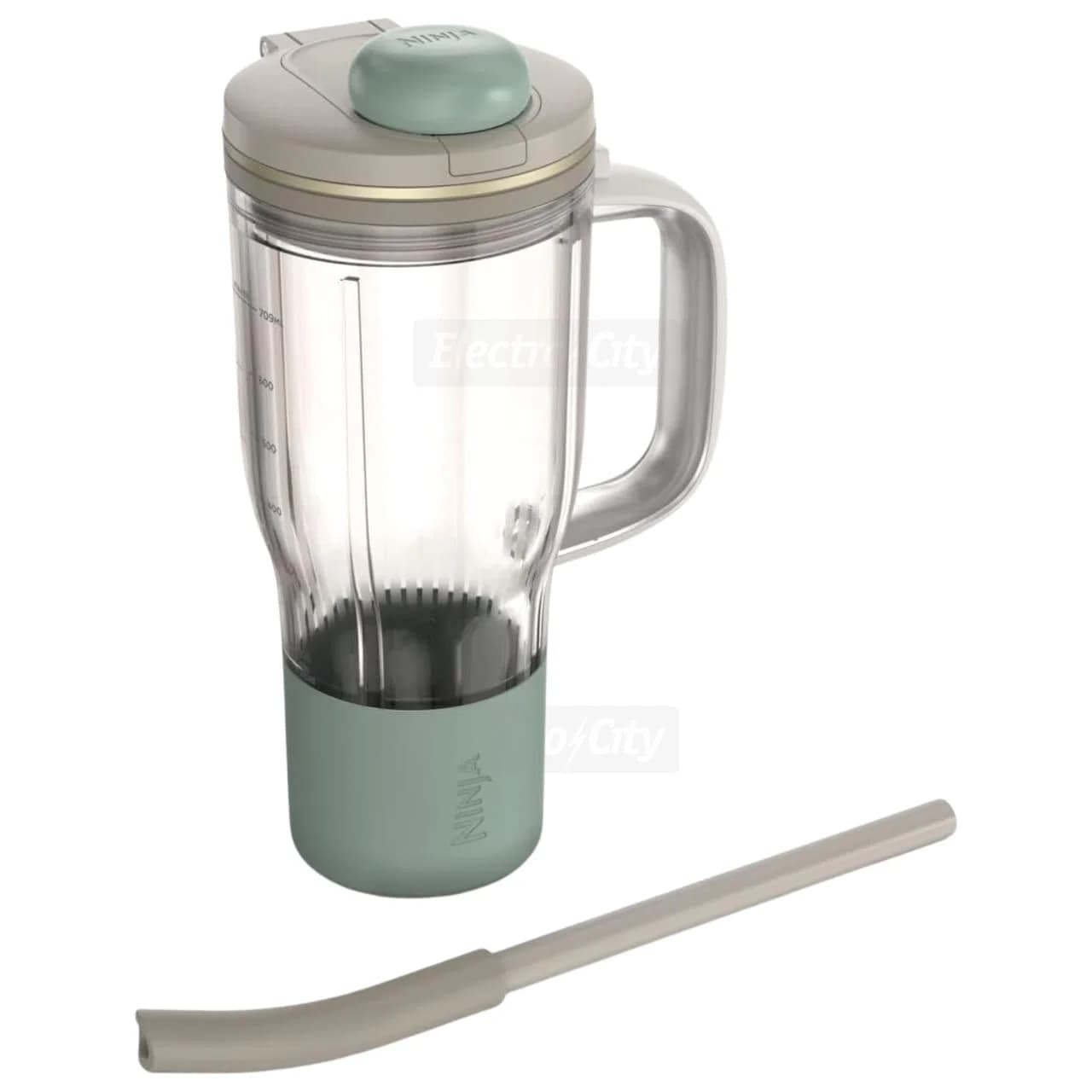 Ninja BlendBoss 710ml Travel Tumbler with Lid and Removable Straw | Stone