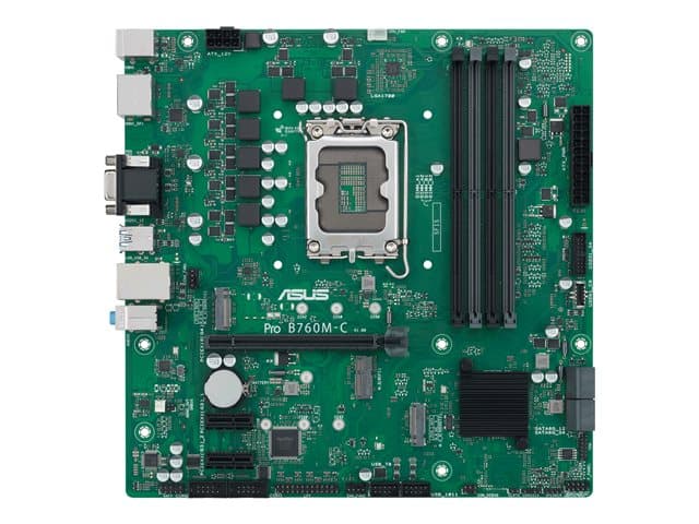 ASUSTEK - ASUS Pro B760M-C-CSM - motherboard - micro ATX - LGA1700 Socket - B760