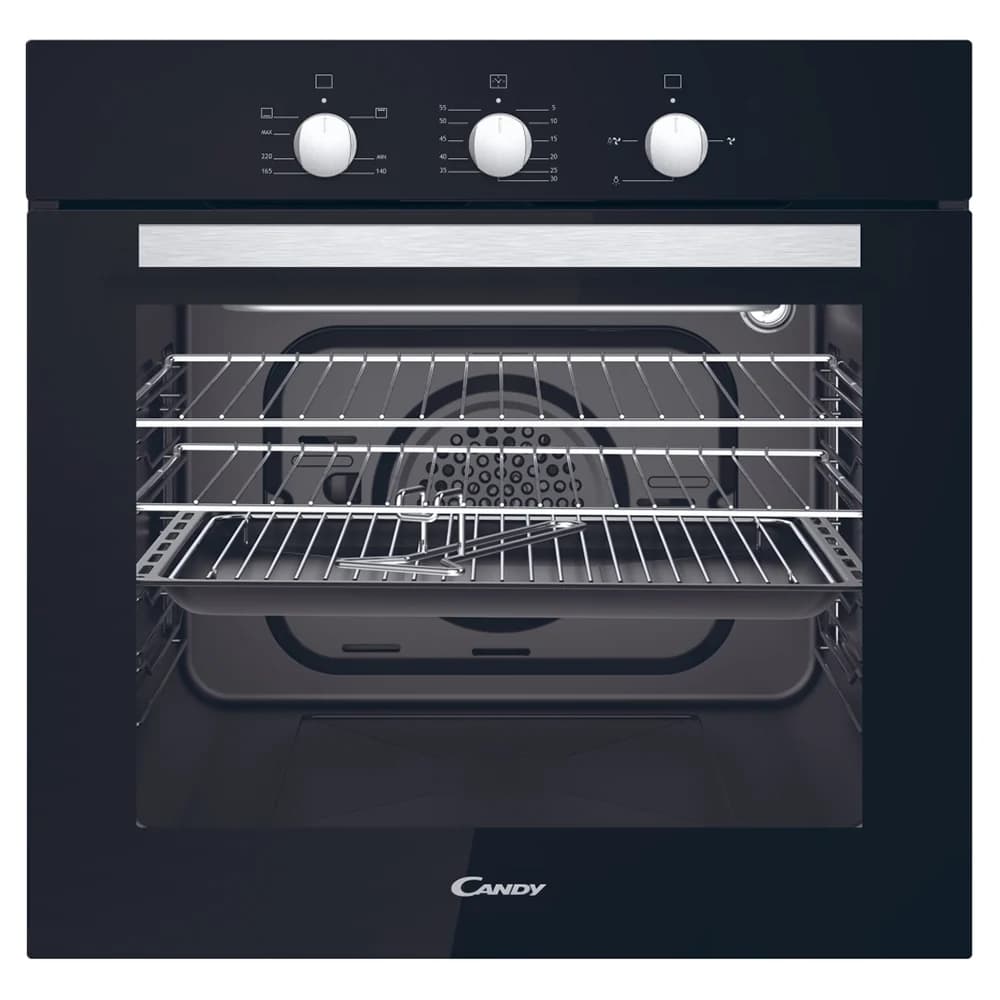 Candy 52L Built-In Multifunction Natural/LPG Gas Single Oven - Black | OCGF12B