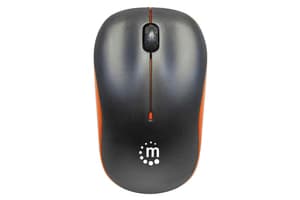 Manhattan Wireless Optical Mouse | Orange/Black